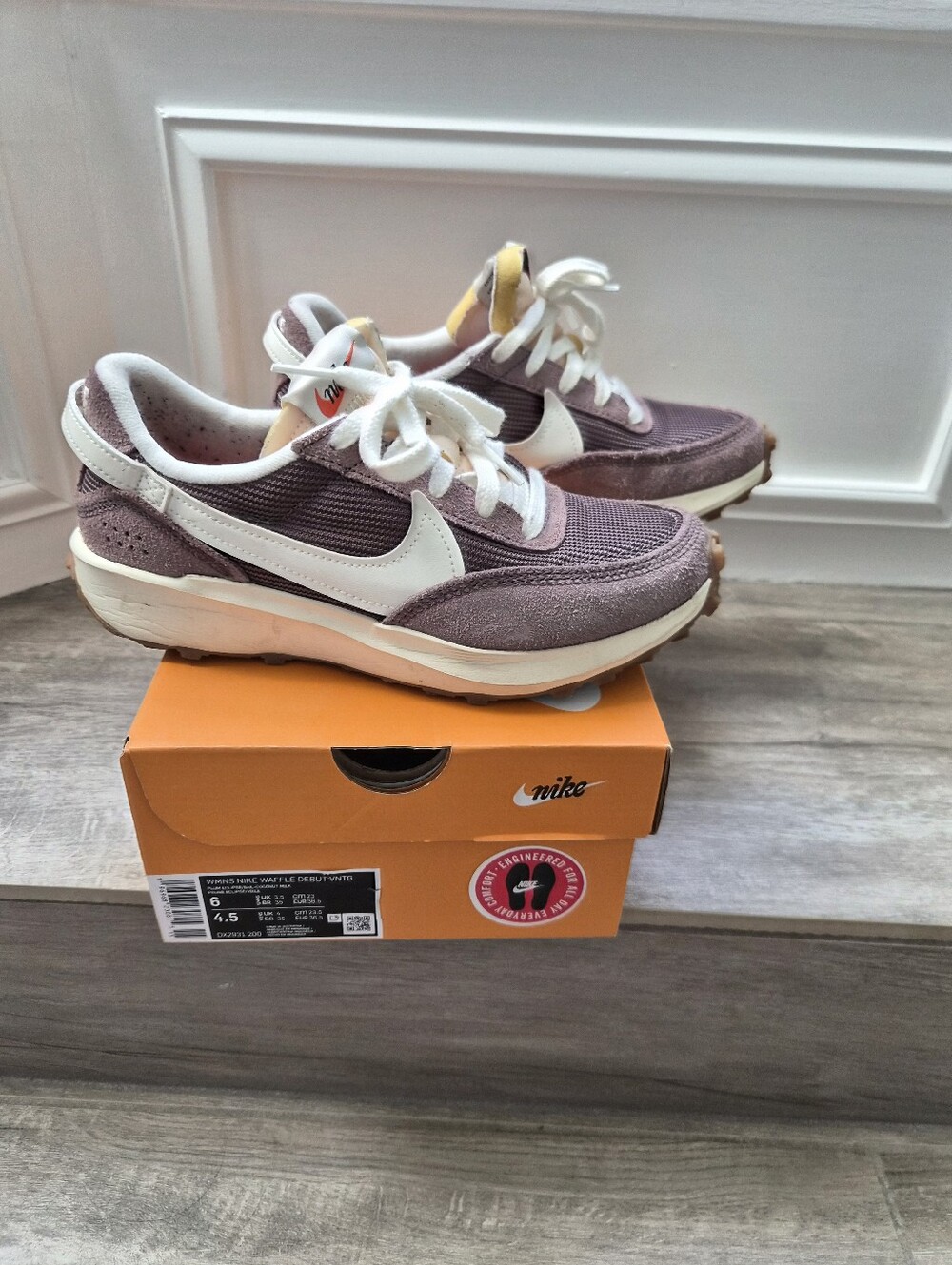 Nike Women's Runner Sneaker in Plum Coconut Milk